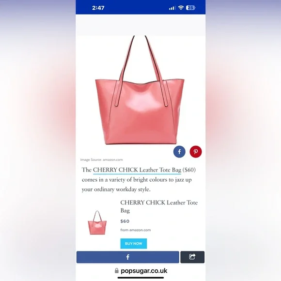 Cherry Chick leather tote - Picture 5 of 5